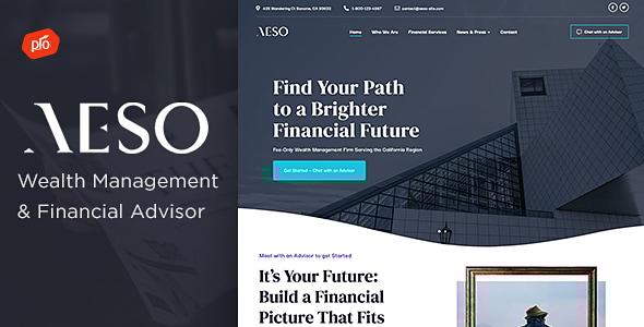 Aeso - Financial Advisor WordPress Theme Logo